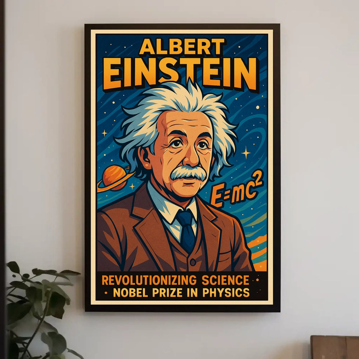 Albert Einstein Revolutionizing Poster