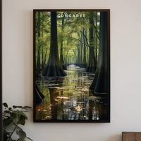 Congaree Tranquil Waters Travel Poster Print