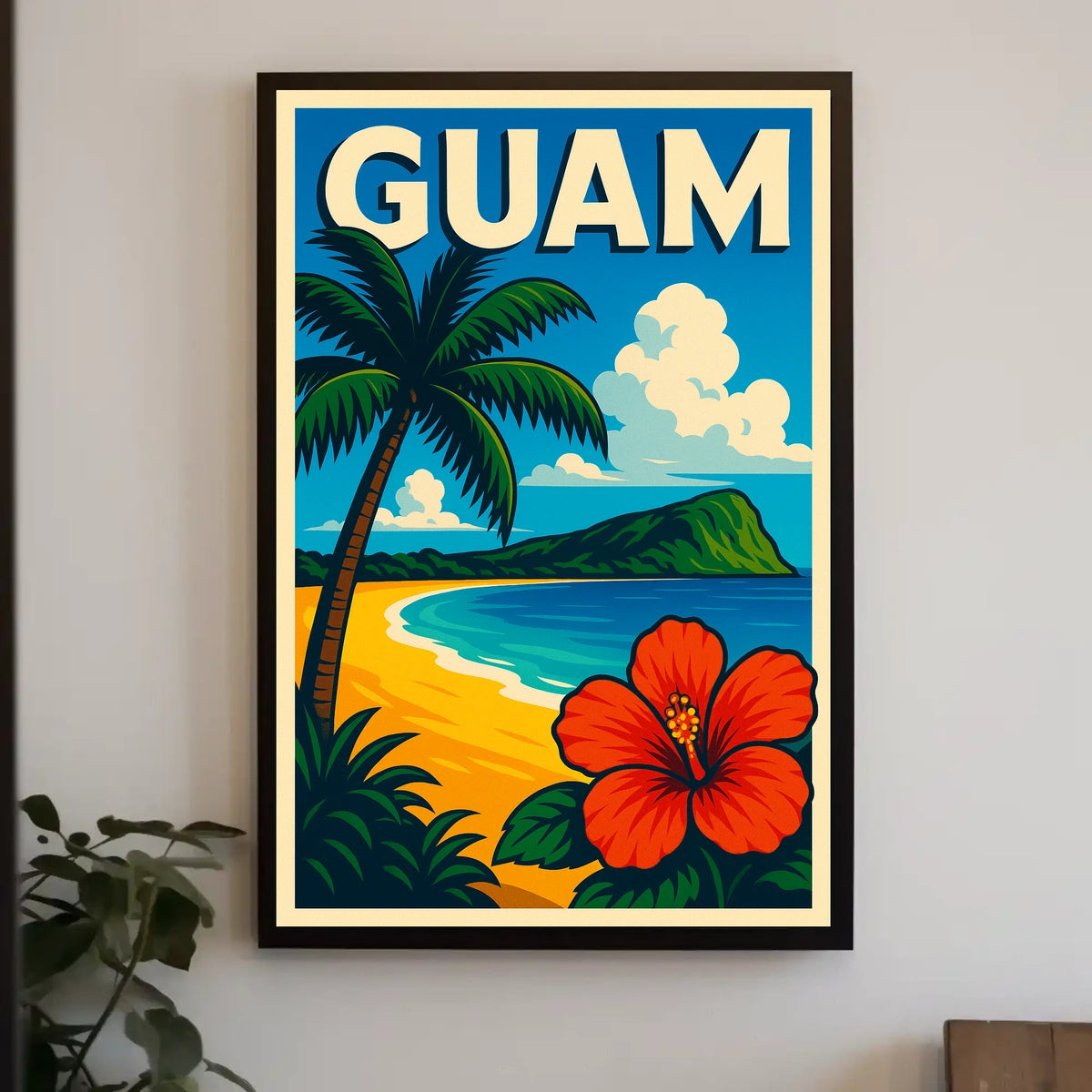 Tropical Escape to Guam Poster