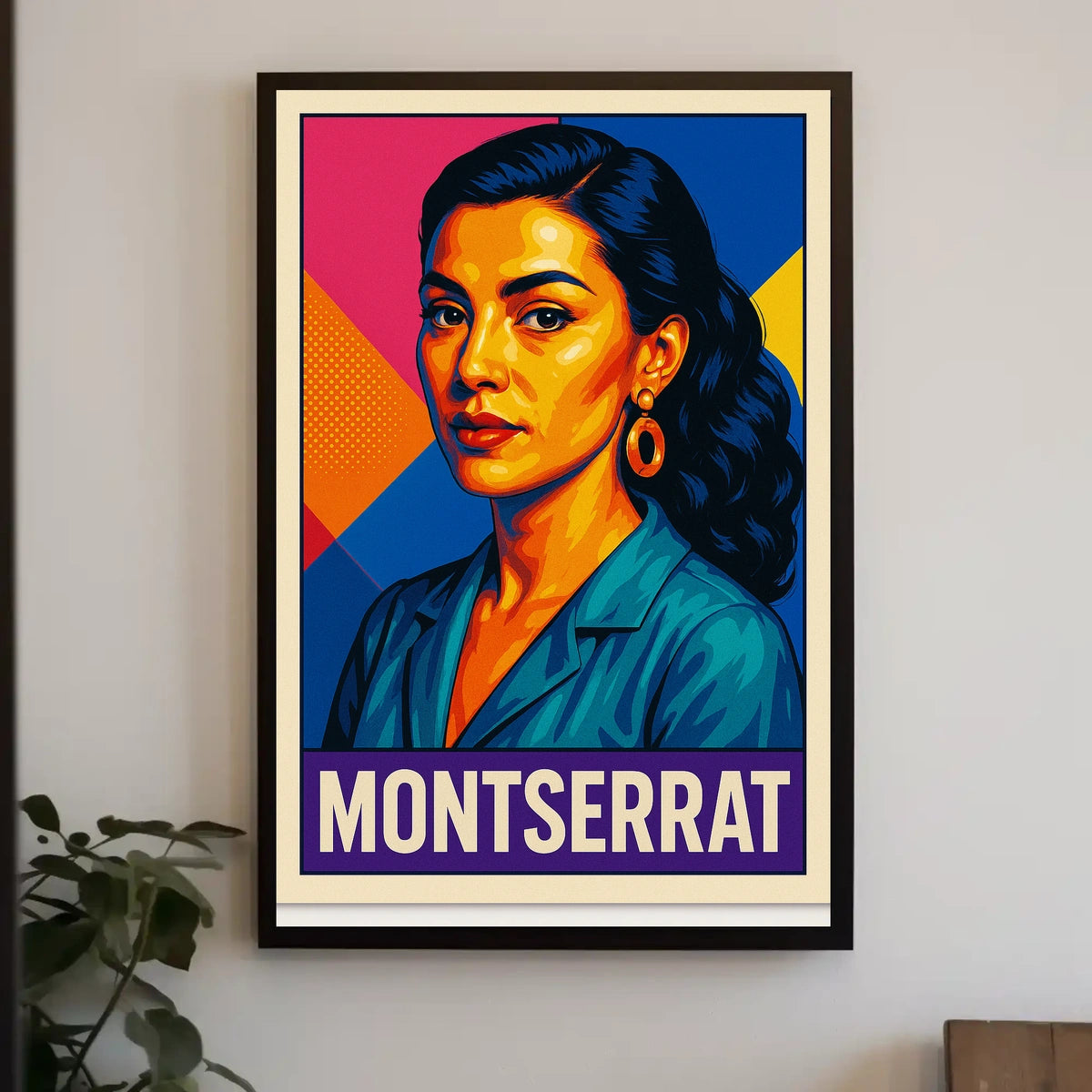 Montserrat Vibrant Portrait Poster