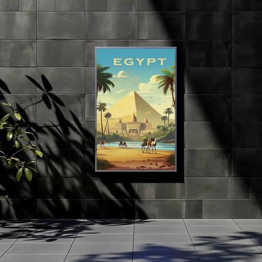 Egypt Vintage Travel Poster