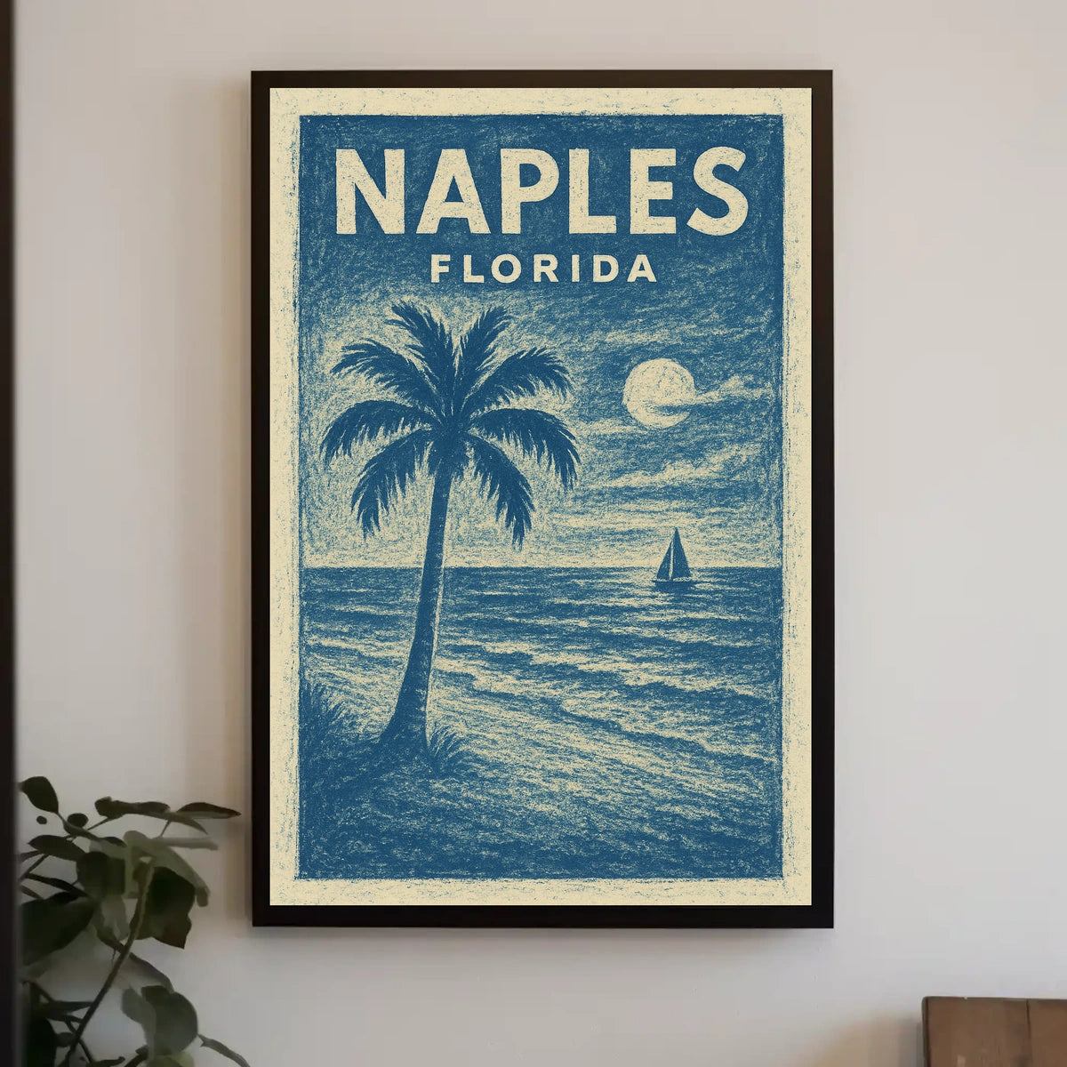 Naples Florida Coastal Serenity Poster Wall Art Decor