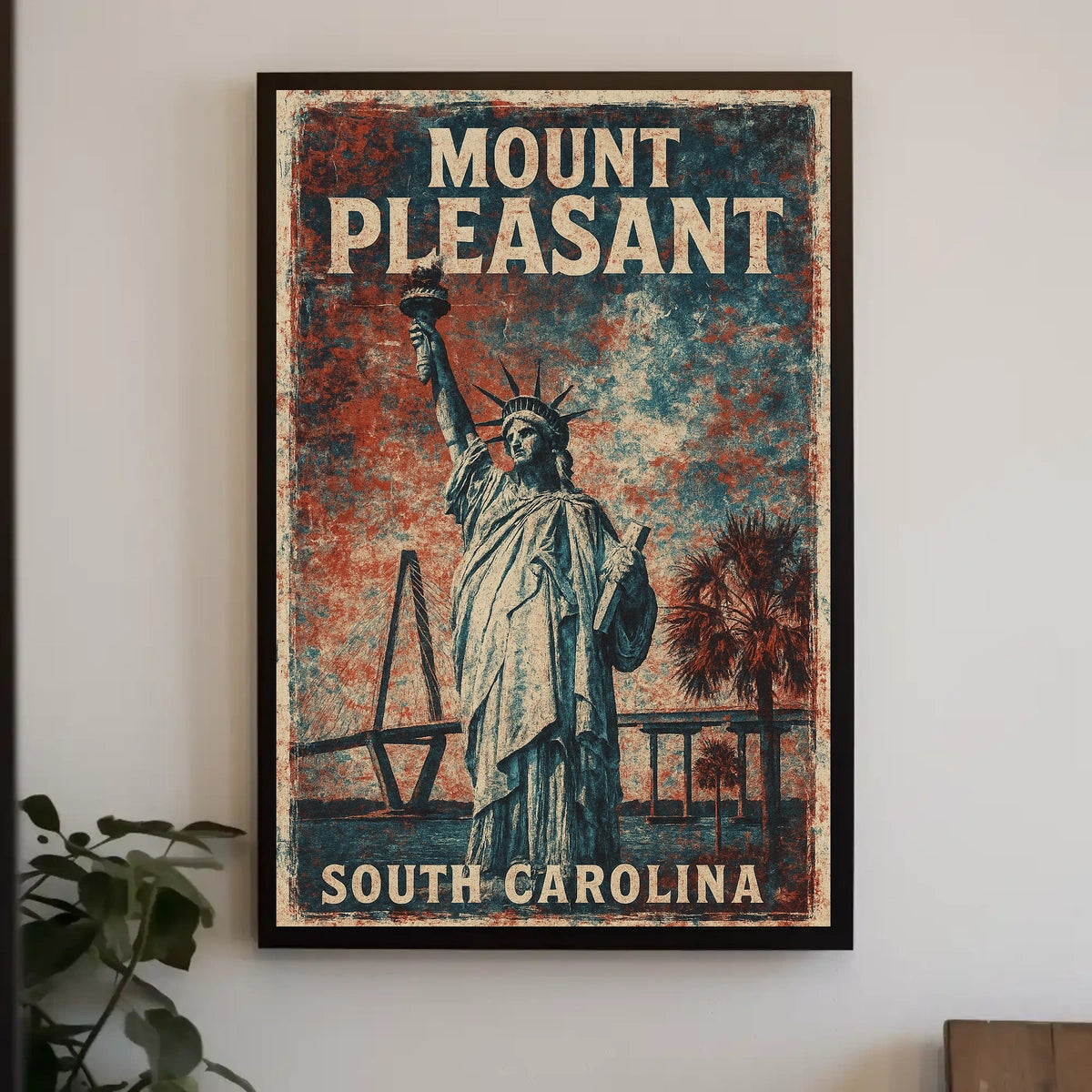 Mount Pleasant Vintage Travel Collectors Poster