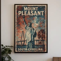 Mount Pleasant Vintage Travel Collectors Poster