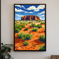 Majestic Landscape Illustration Poster