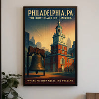 Philadelphia The Birthplace of America Poster