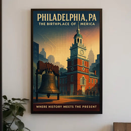 Philadelphia The Birthplace of America Poster