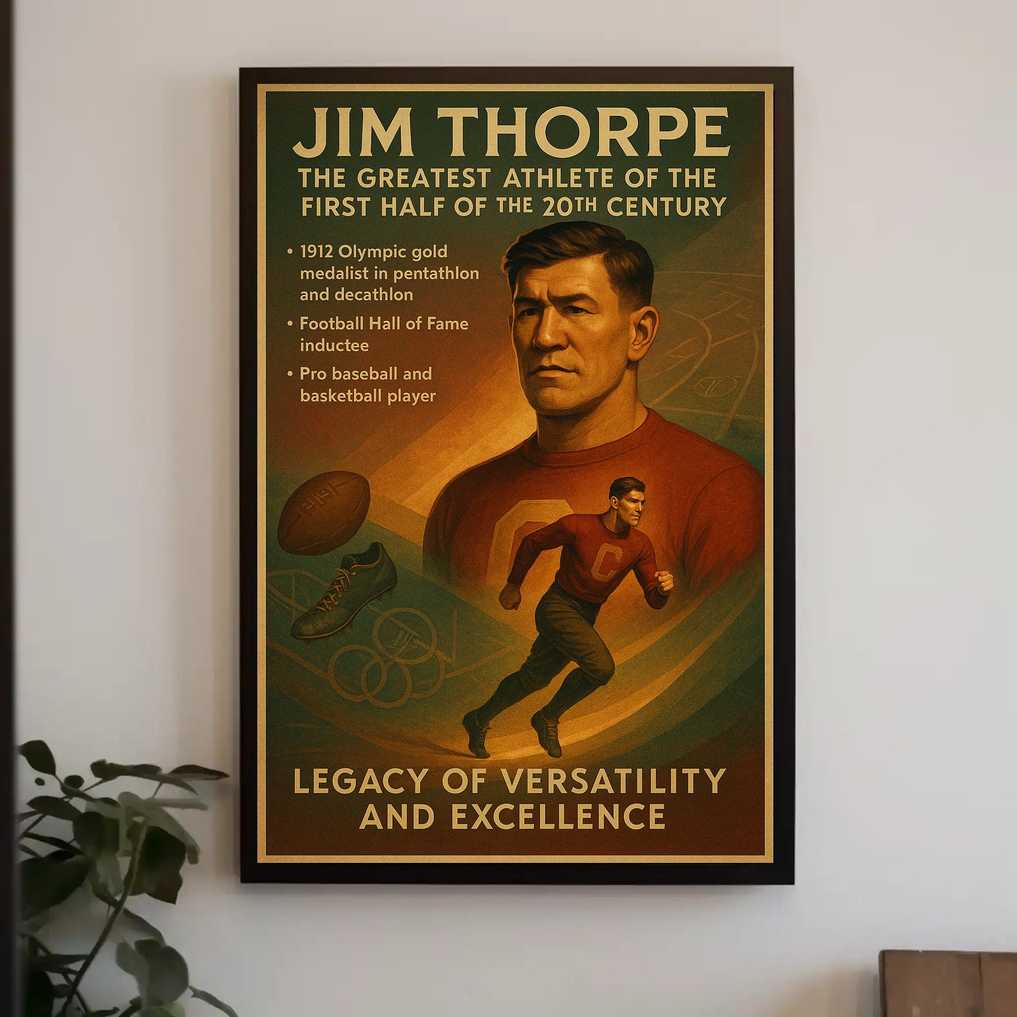 Jim Thorpe: A Legacy of Athletic Excellence Poster
