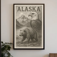 Alaska Wildlife Poster