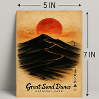 Great Sand Dunes Tranquil National Park Artistic Poster