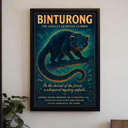 Binturong The Jungles Secretive Climber Poster