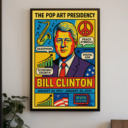 Bill Clinton The Pop Art Presidency Poster