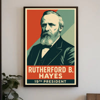 Rutherford B Hayes 19th President Litho HistoryBuff Poster