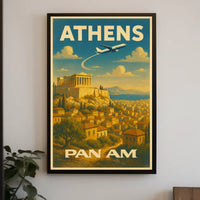Athens Travel Poster