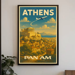 Athens Travel Poster