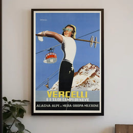 Vercelli Ski Resorts Poster