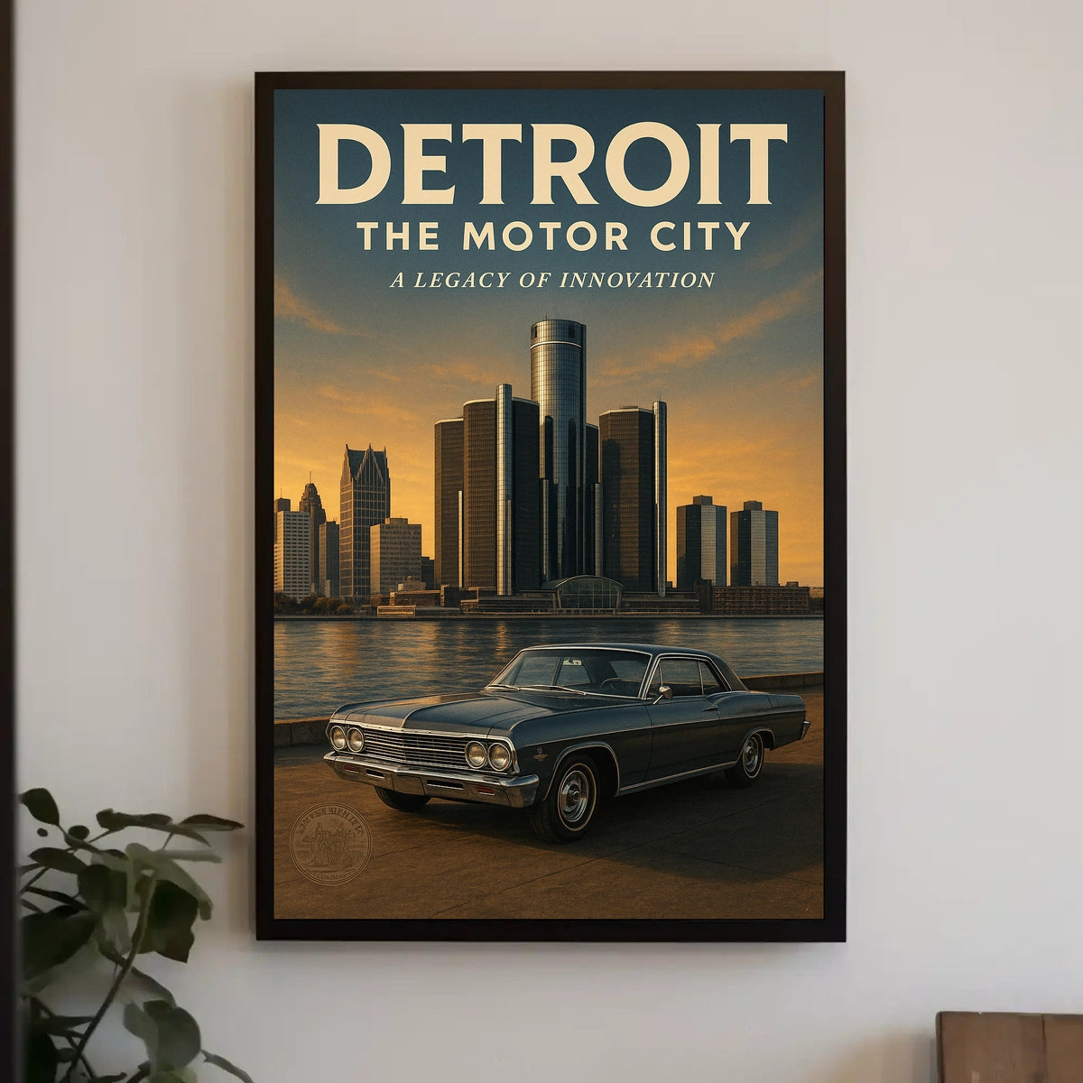 Detroit The Motor City Poster