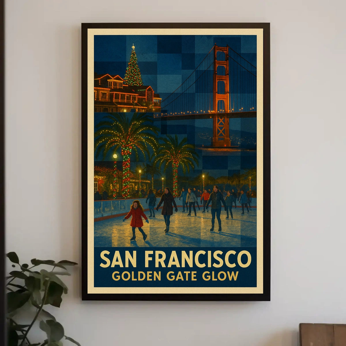 San Francisco Golden Gate Glow Poster