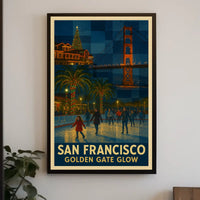 San Francisco Golden Gate Glow Poster