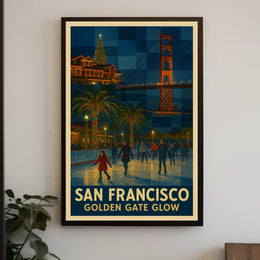 San Francisco Golden Gate Glow Poster