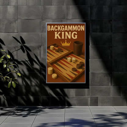 Vintage Poster Backgammon King