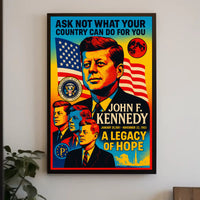 John F. Kennedy A Legacy of Hope Poster PosterGoat