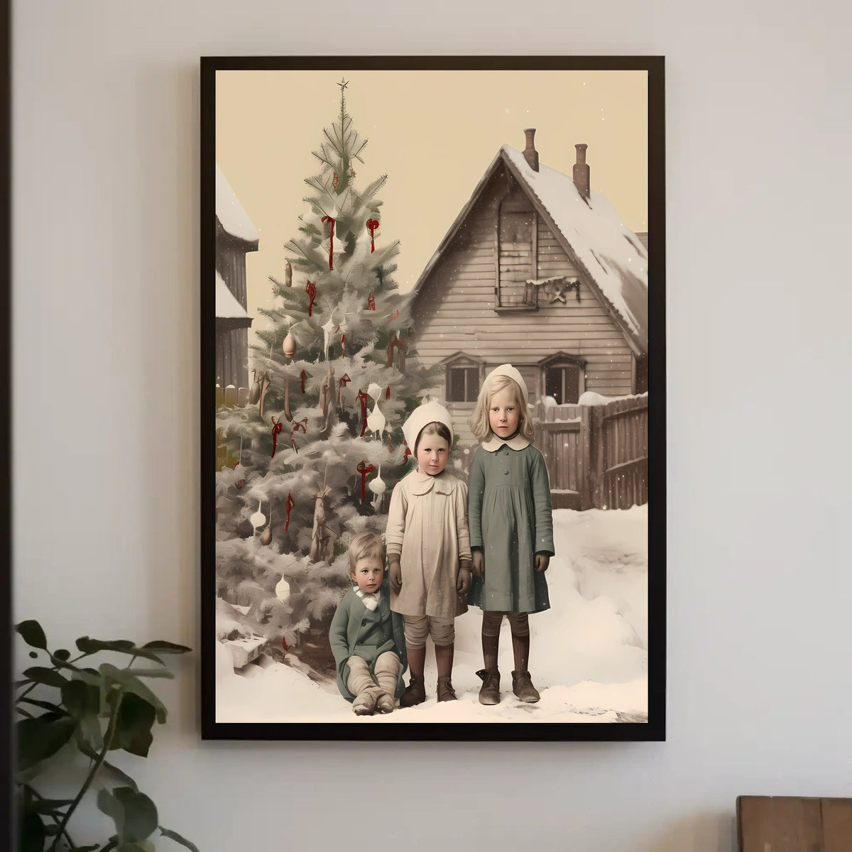 Vintage Holiday Charm Vintage Poster