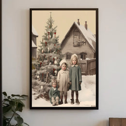 Vintage Holiday Charm Vintage Poster
