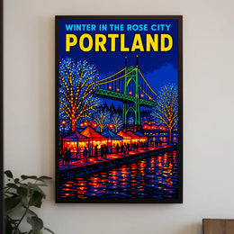 Winter In The Rose City Poster