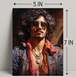 Retro Vibes A Modern Portrait Retro Poster PosterGoat