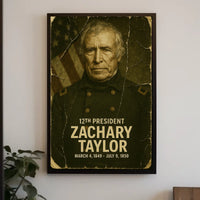 Zachary Taylor 12th President of the United States Damaged Photograph Poster