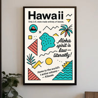 Hawaii Adventure Poster: Vibrant Tropical Art Print