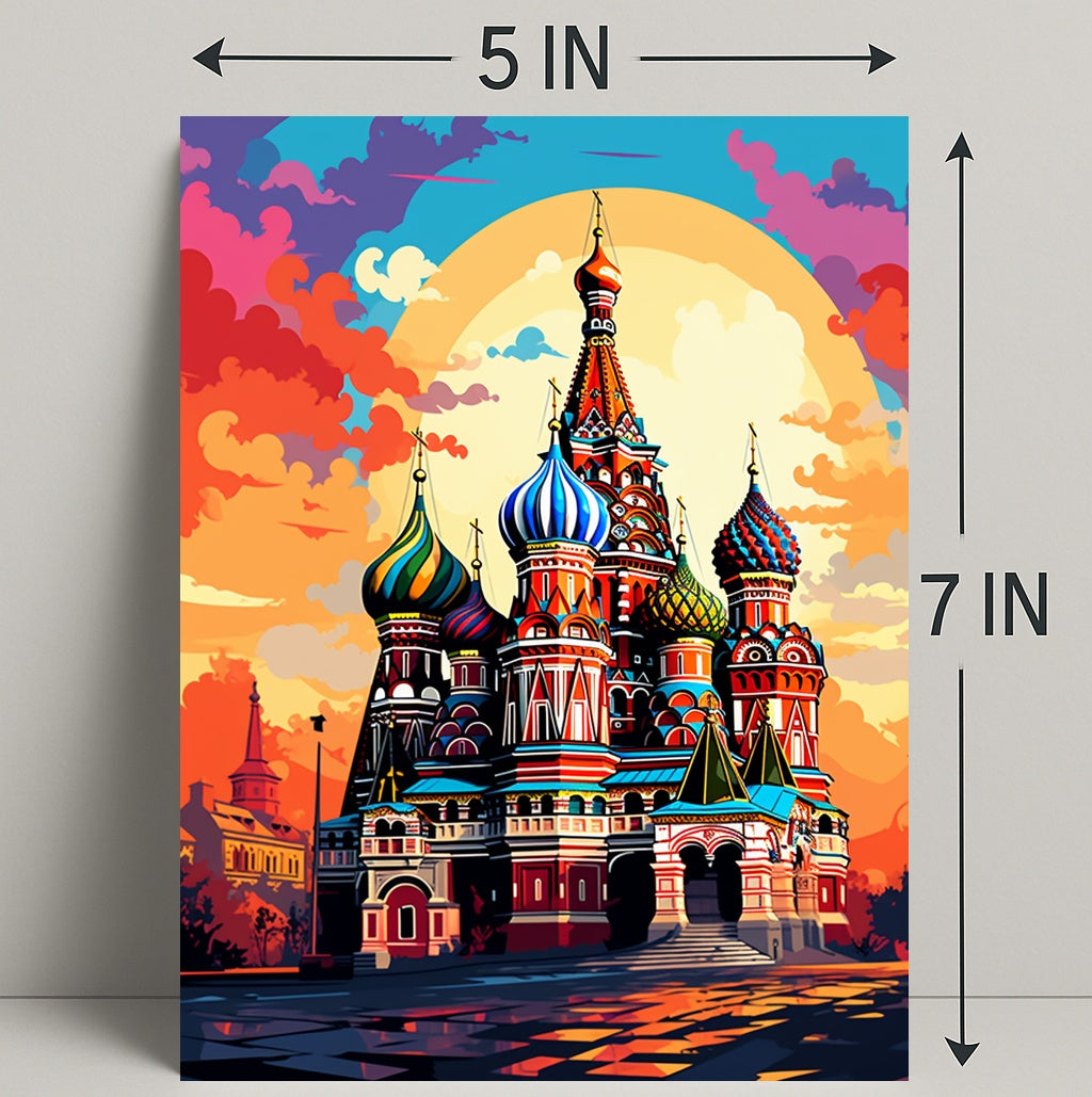 Vibrant St. BasilS Cathedral Poster