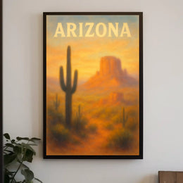 Arizona Desert Landscape Poster