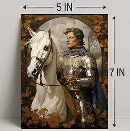The Knight And His Steed Poster