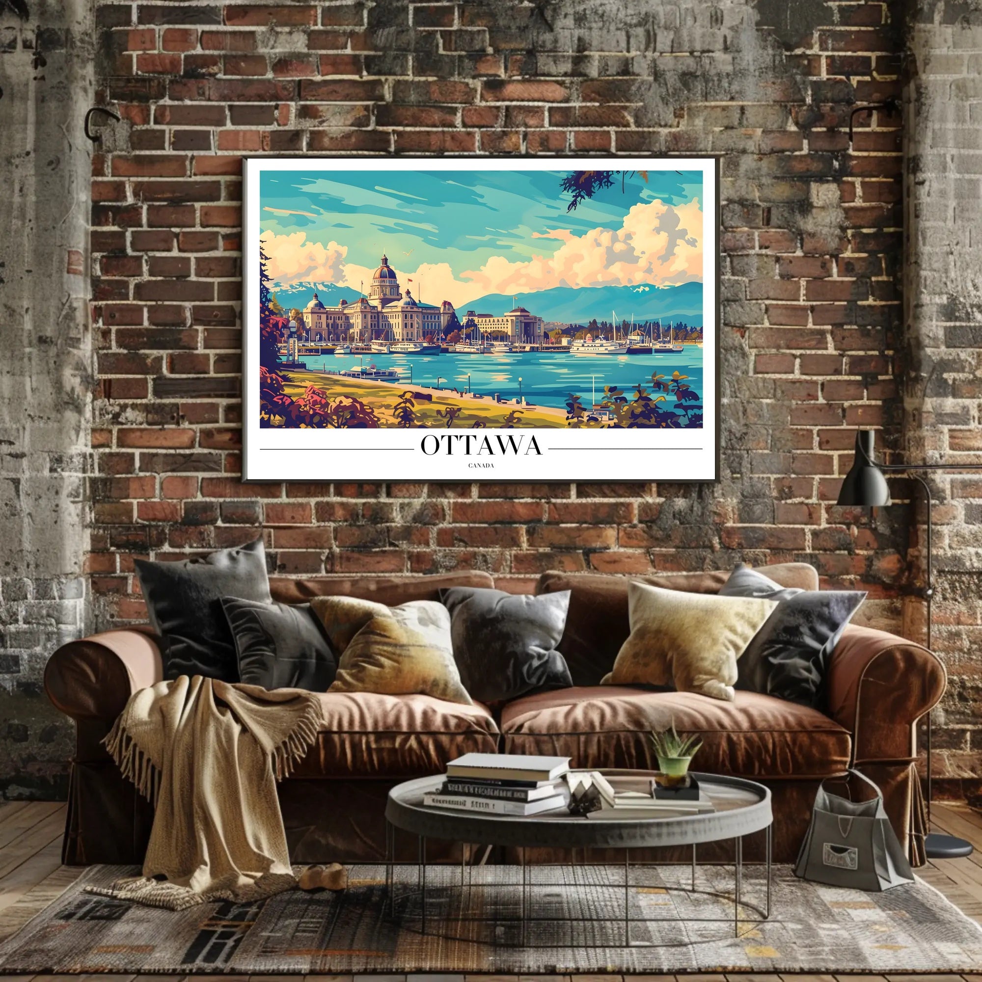Ottawa Scenic View: Vintage Travel Poster