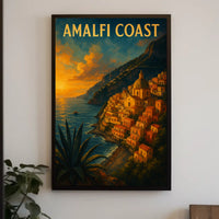 Amalfi Coast Serene Sunset Poster