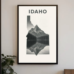 Idaho Landscape Art Poster