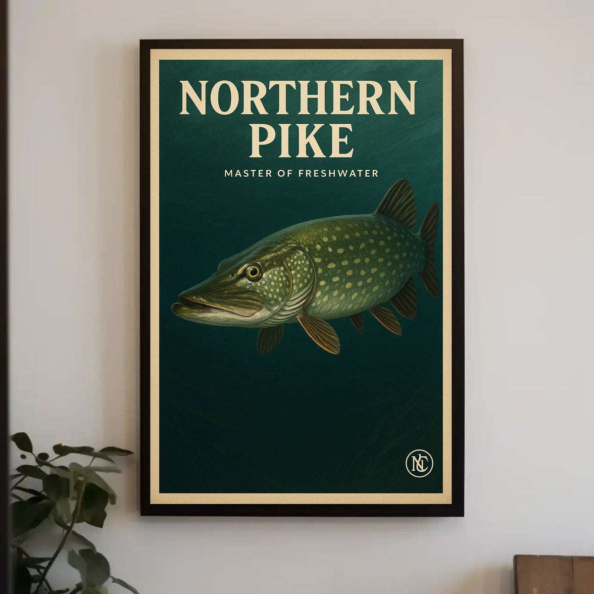 Northern Pike Master of Freshwater Poster