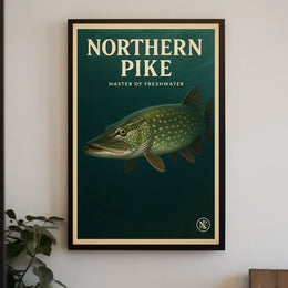 Northern Pike Master of Freshwater Poster