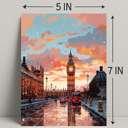 London At Dusk Poster PosterGoat