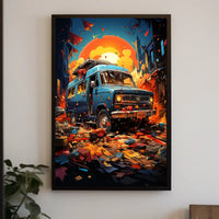 Urban Adventure At Sunset Poster