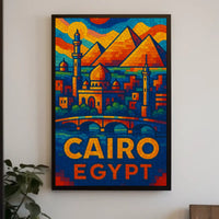 Cairo, Egypt Vibrant Mosaic Poster