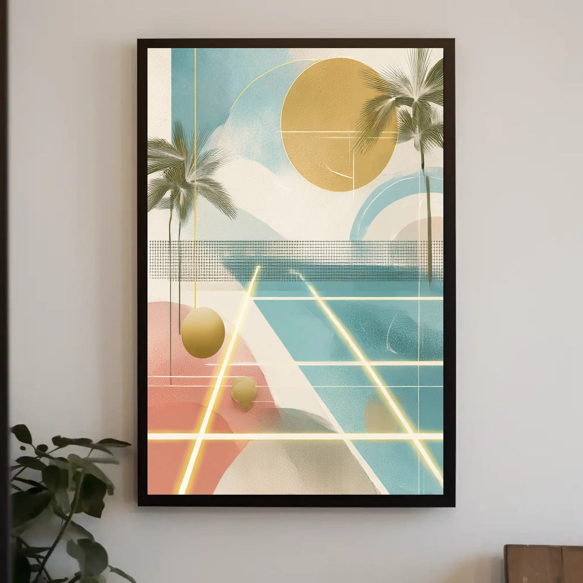 Abstract Tropical Escape Poster