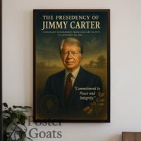 Jimmy Carter Era Vintage Historical or Presidential Poster