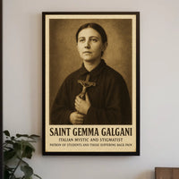 Saint Gemma Galgani Italian Mystic And Poster
