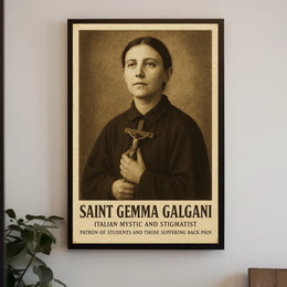 Saint Gemma Galgani Italian Mystic And Poster