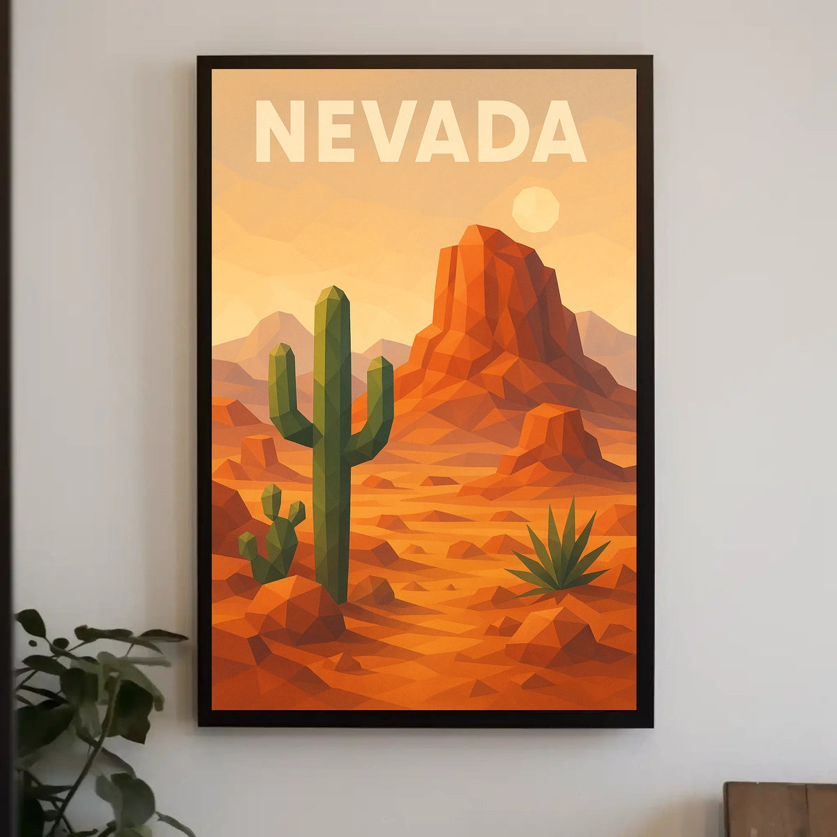 Nevada Desert Landscape Poster