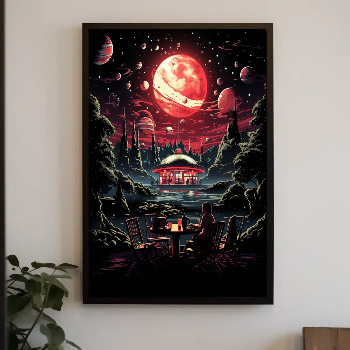 Cosmic Diner Dreamscape Poster