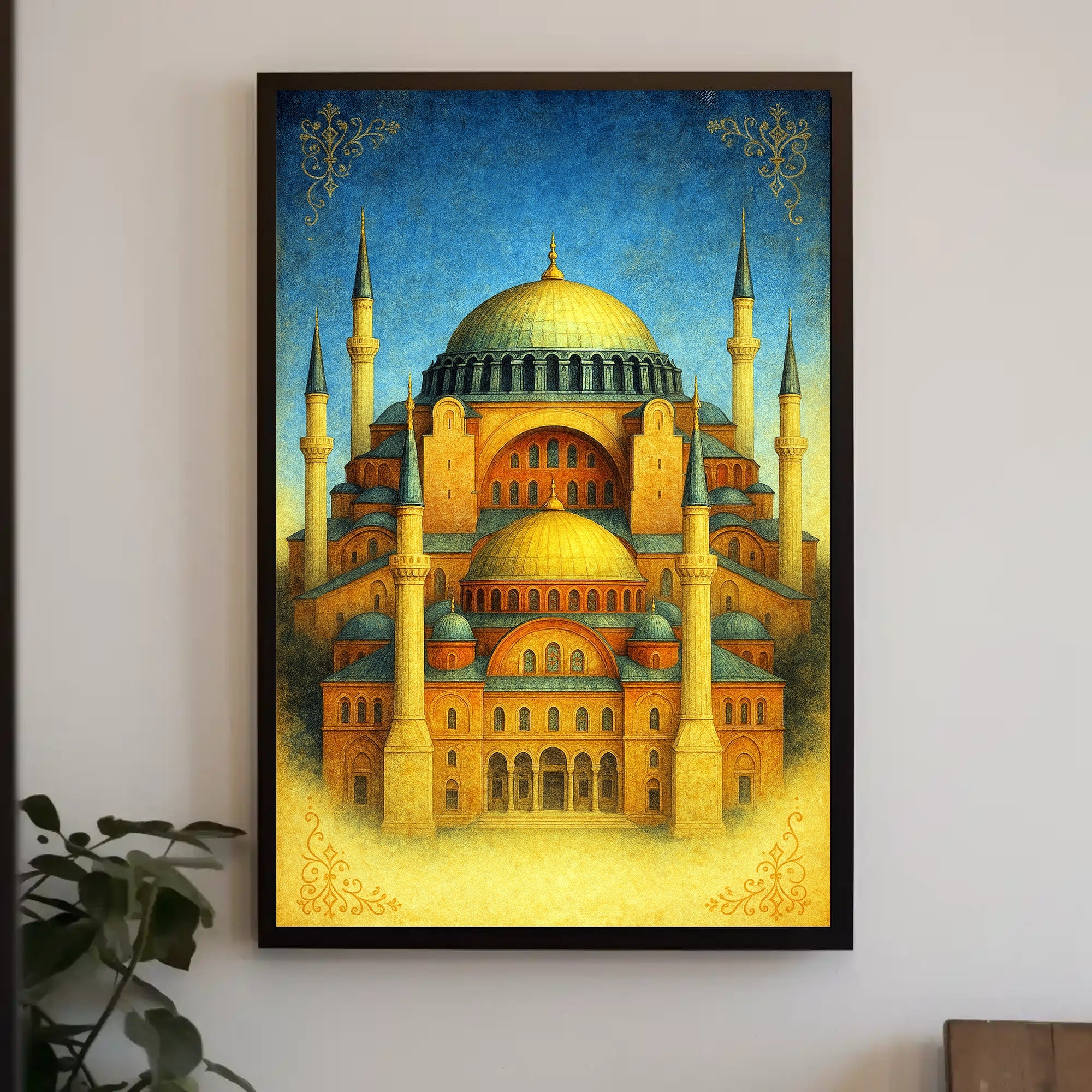 Majestic Architecture of Hagia Sophia Poster PosterGoat